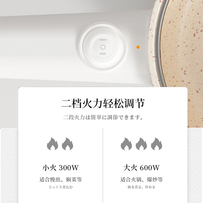 长柄电煮锅多功能煎炒学生宿舍小电热火锅定彩盒出口礼品图2