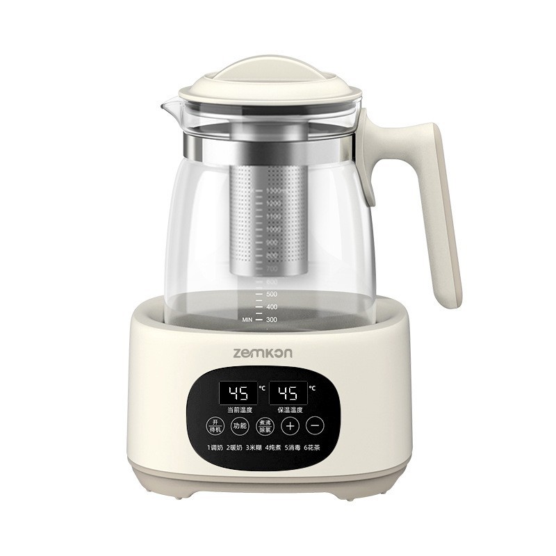 OEM定制玻璃恒温壶婴儿温奶调奶器家用1.3L炖煮一体多功能烧水壶图4