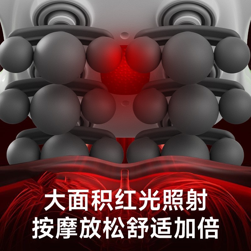 跨境多头筋膜枪按摩器深层按摩仪腰部背部腳底按高频震动仪筋膜枪图4