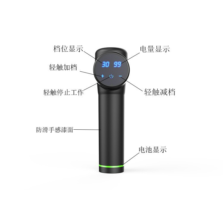 加工定制筋膜枪深层肌肉放松器家用便携小型按摩器冲击抢合作开模图4