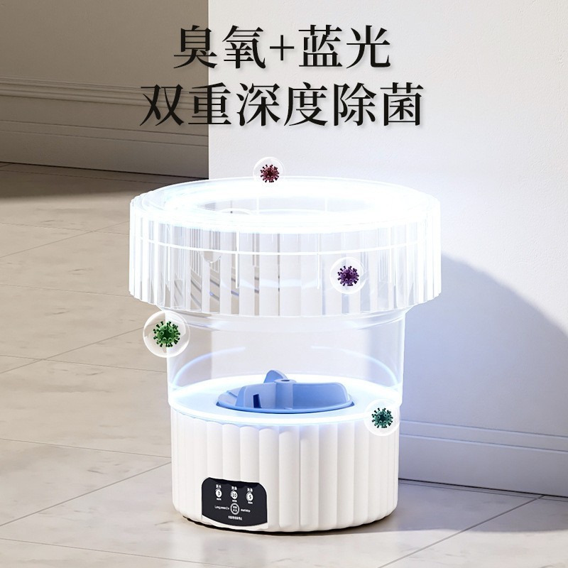 定制折叠洗衣机小型内衣裤专用迷你洗衣机家用便携洗袜子神器机图2