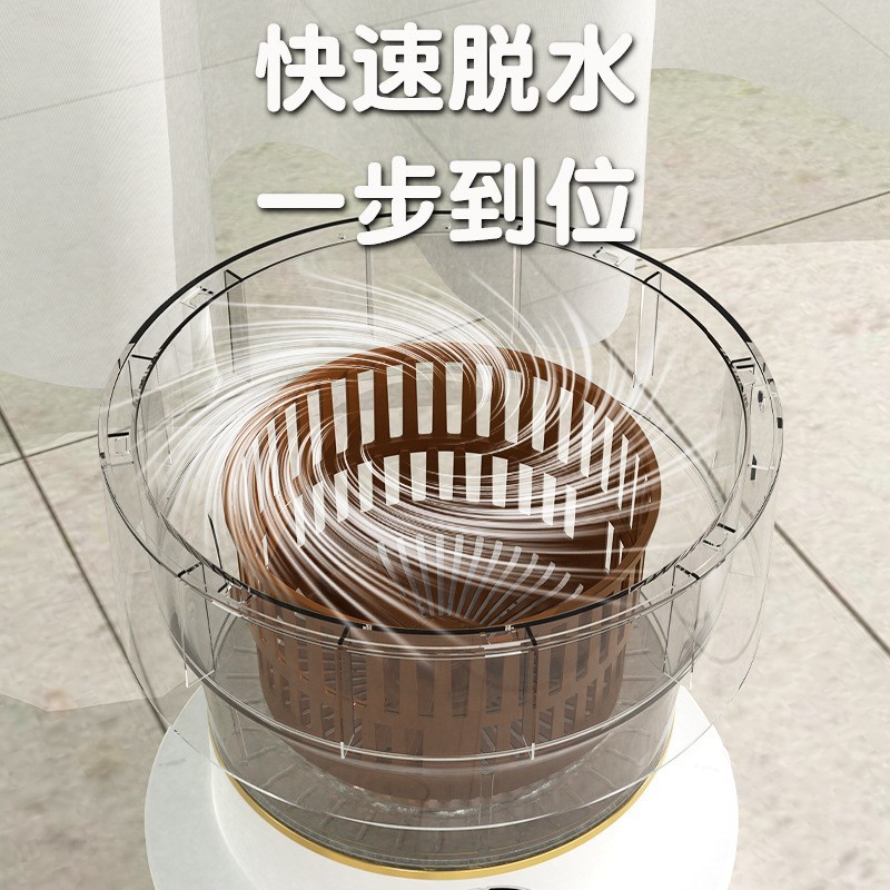 迷你洗衣机小型洗脱一体机毛巾婴儿衣物宿舍洗袜子神器折叠洗衣机图2