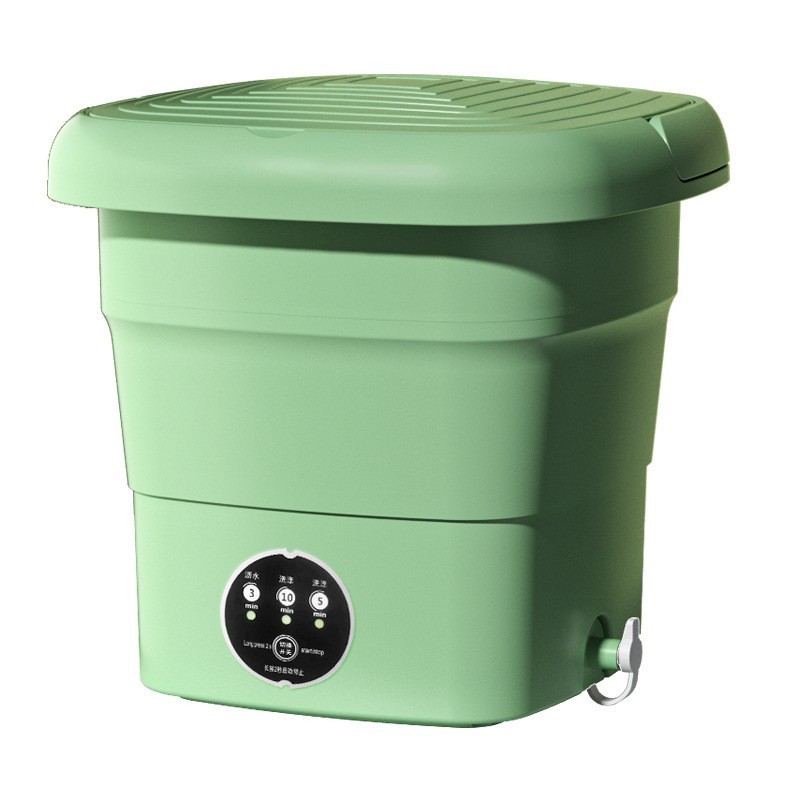 跨境定制迷你洗衣机折叠家用洗脱一体小型洗衣机宿舍便携式洗衣机图5
