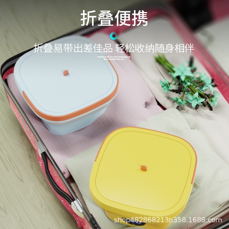 液晶显示便携式洗衣机现货 小型折叠洗衣机家用宿舍学生图2