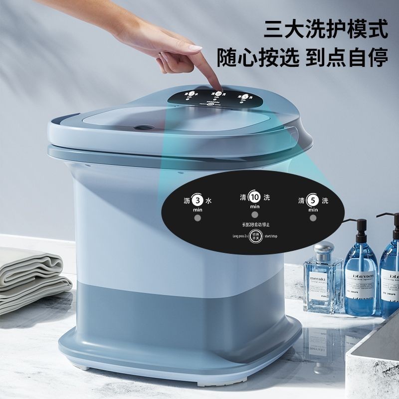 小型迷你洗衣机洗脱一体家用宿舍懒人洗内衣袜子神器一体排水图2