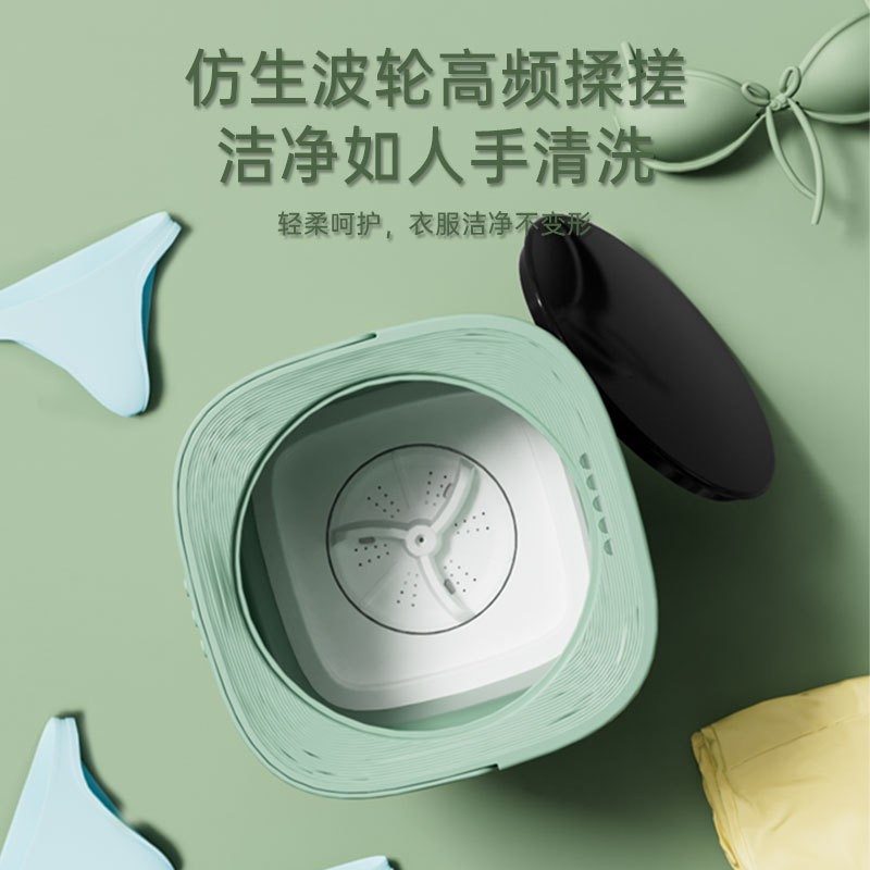 跨境折叠8L洗脱一体洗衣机小型学生宿舍洗衣机婴儿用洗衣机便携图3