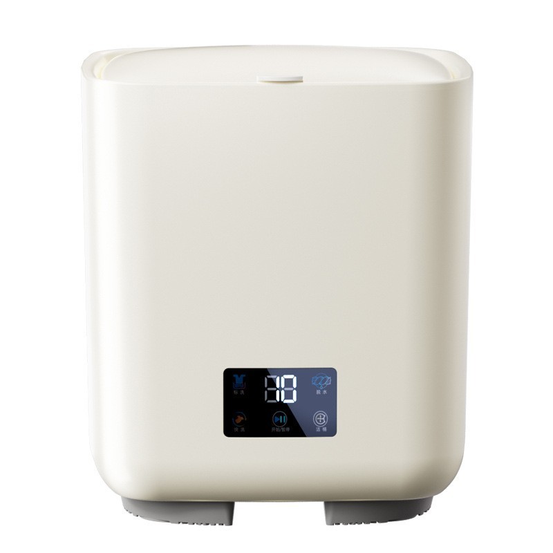 全自动小洗衣机7L大容量迷你脱水宿舍袜子内衣内裤自动上水清洗机图5