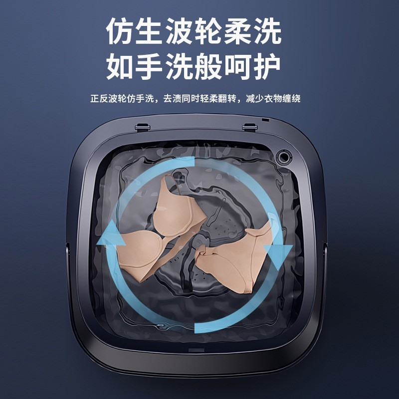 新款13L折叠洗衣机便携式洗脱一体小型内衣裤洗袜子可折叠图2