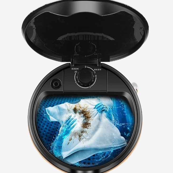 厂家定制mini小型迷你洗衣机半自动婴儿童内衣袜子母婴图2