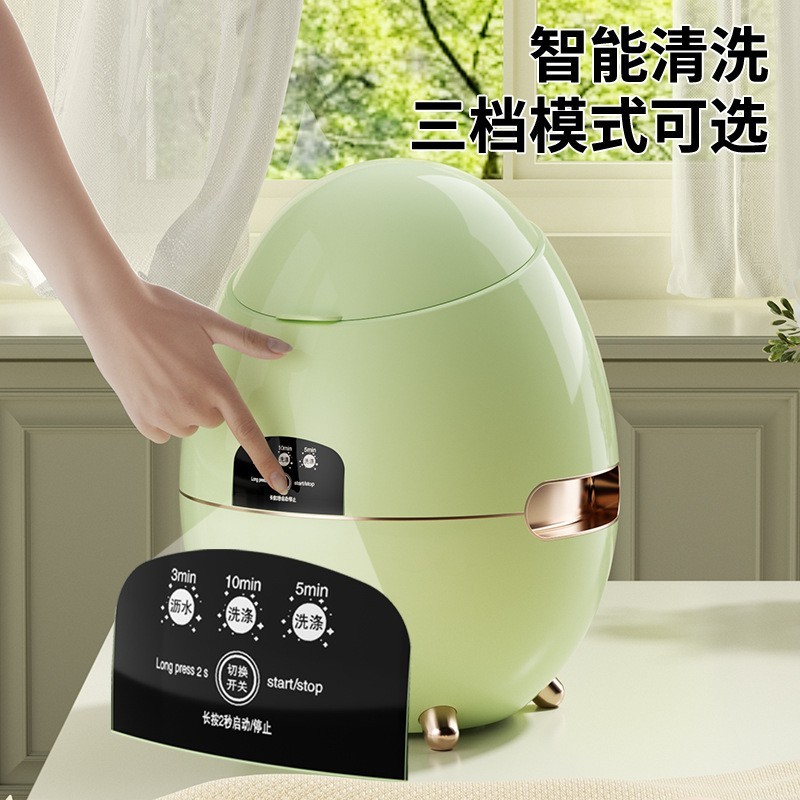 蛋仔洗衣机小型迷你半自动洗脱一体机洗内衣内裤袜子机迷你便携图4