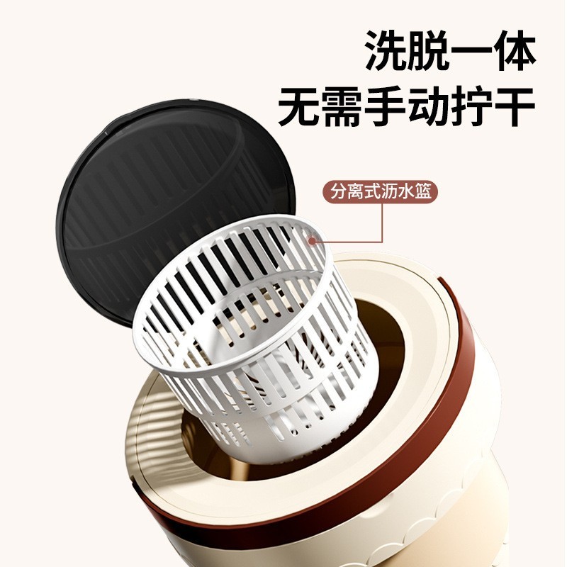 宿舍迷你折叠洗衣机内衣袜子洗脱一体机婴儿衣物便携式洗衣机图2