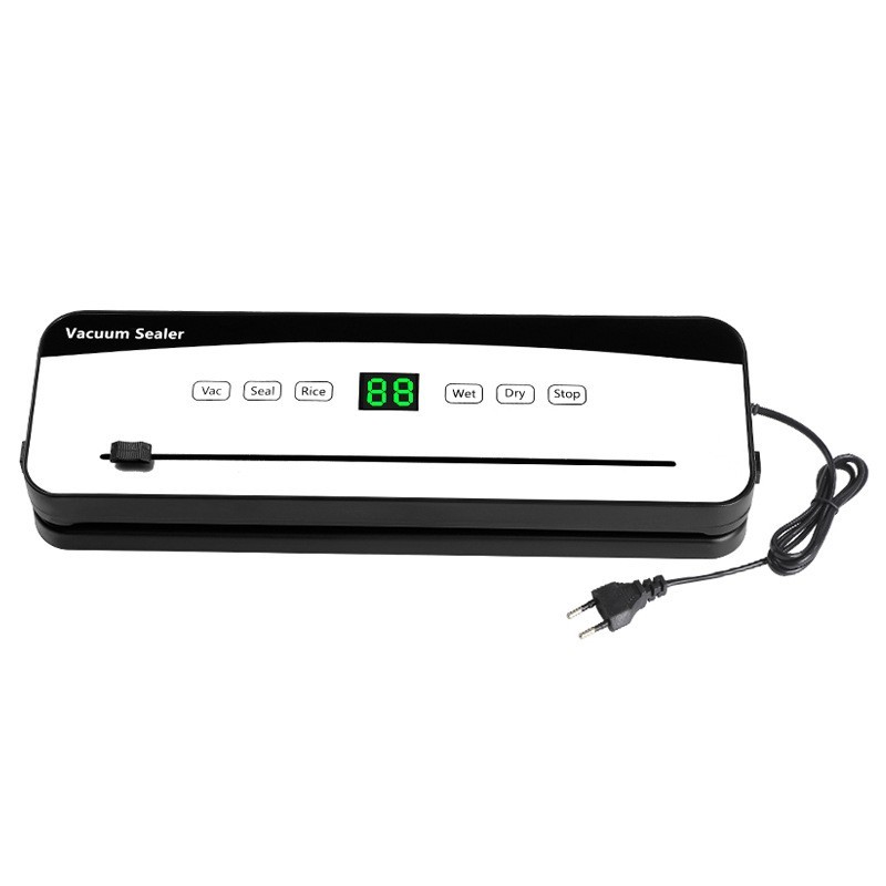 定制白色英文美规数显D款家用真空封口机吸力加倍干湿两用保鲜机图4