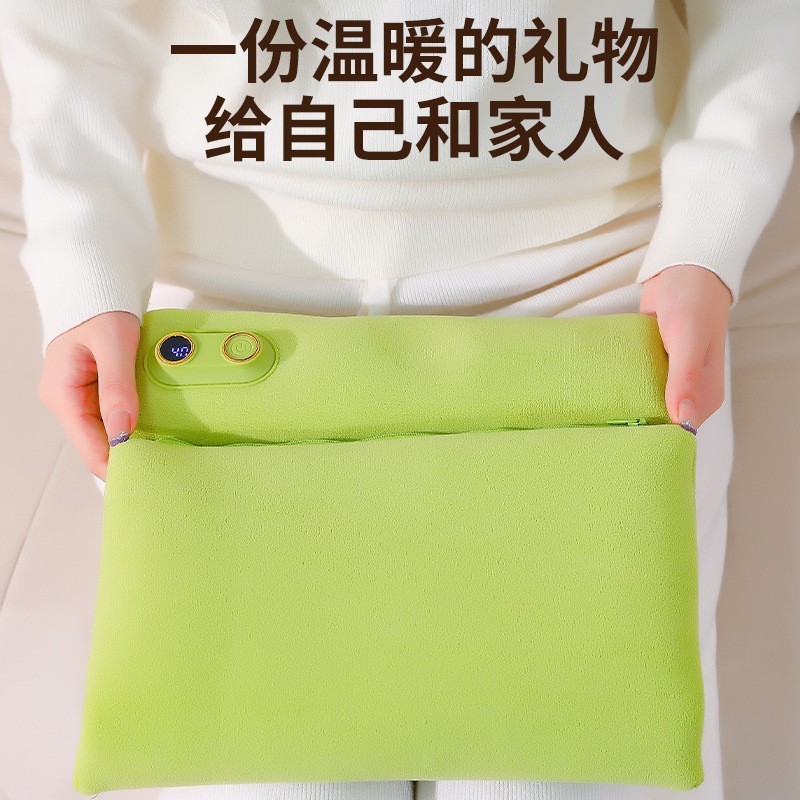 石墨烯充电款暖手袋女生毛绒热敷保暖无水防爆热水袋暖肚子神器图3