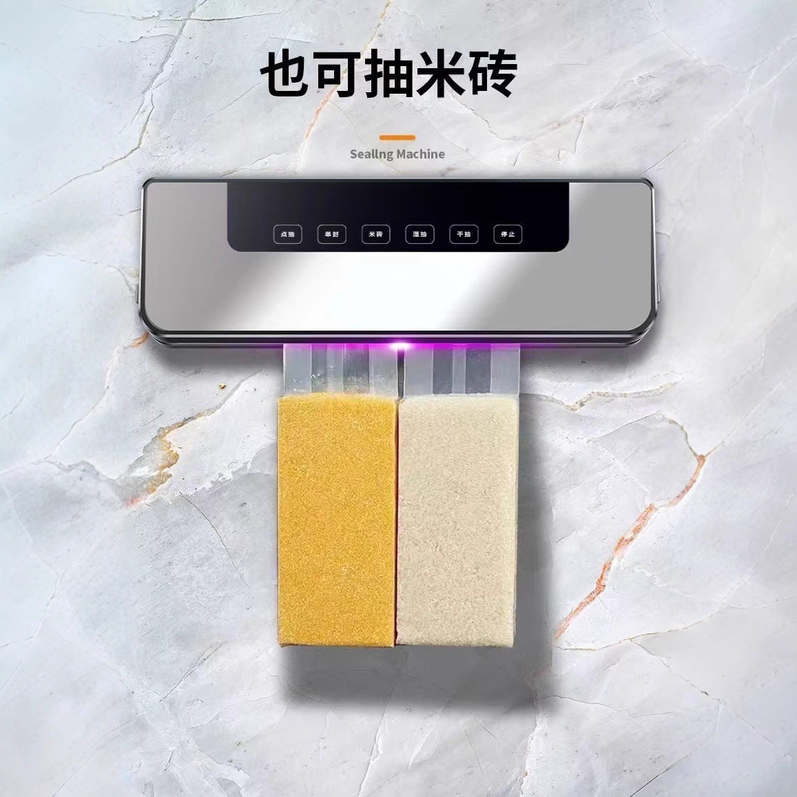 跨境真空封口机家用食品保鲜机小型自动干湿两用真空包装机图4