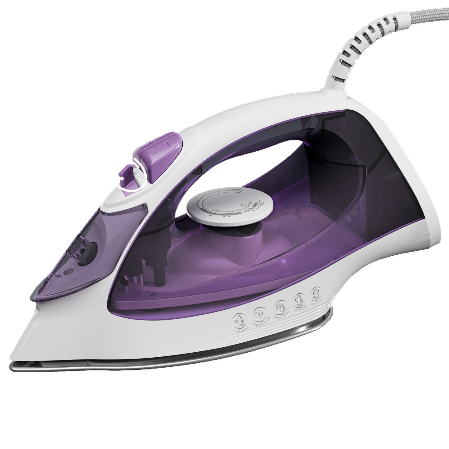 跨境专供大功率电熨斗大面板熨烫多档位调节温度蒸汽熨烫机挂烫机图5