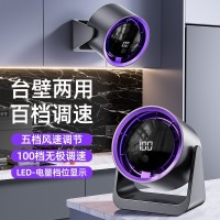 爆款迷你循环扇学生宿舍桌面办公壁挂小型便携充电风扇长续航