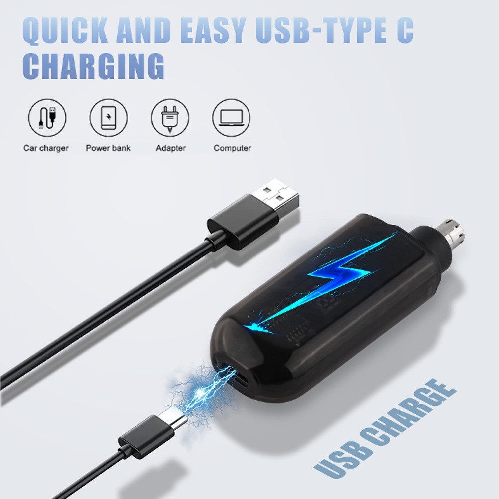 鼻毛修剪器刮毛剃去鼻毛器可充电式男士女士修剪鼻毛刀图2