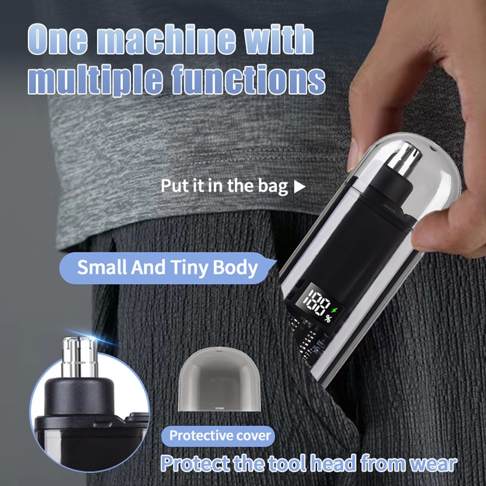 鼻毛修剪器刮毛剃去鼻毛器可充电式男士女士修剪鼻毛刀图3