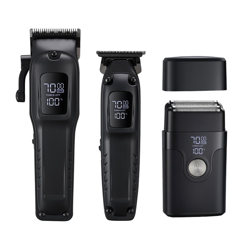 跨境电动推子大功率理发器发廊专用光头神器电推剪全套工具剃须刀图5