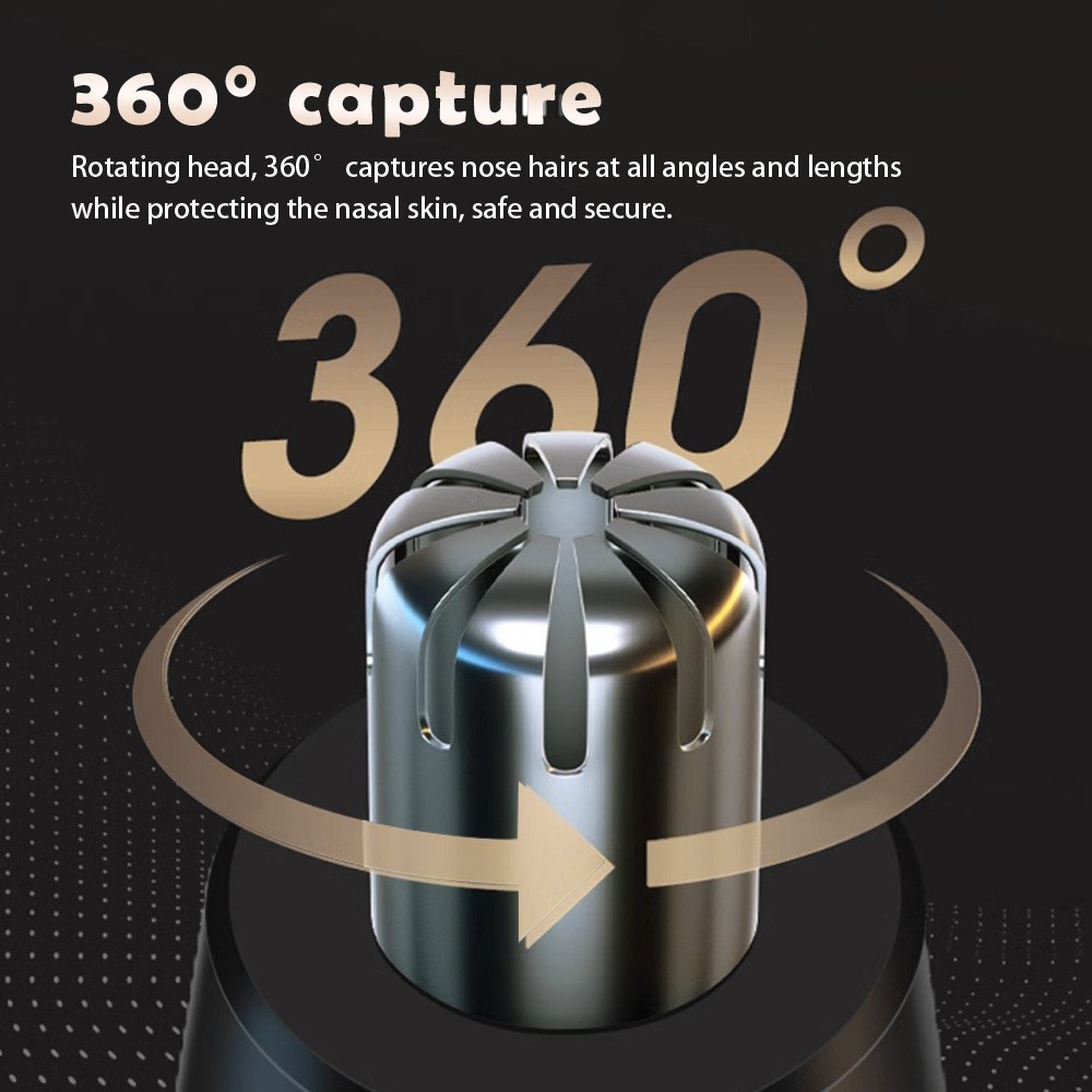 跨境新款电动鼻毛修剪器清理鼻孔去鼻毛剪刀多功能家用鬓毛修剪器图4