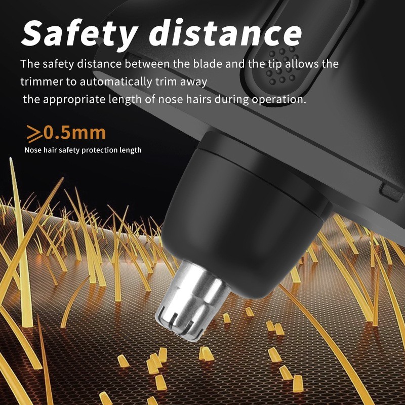 跨境电动鼻毛修剪器男士充电式清理鼻孔去鼻毛剪刀便捷鼻毛清洁器图2