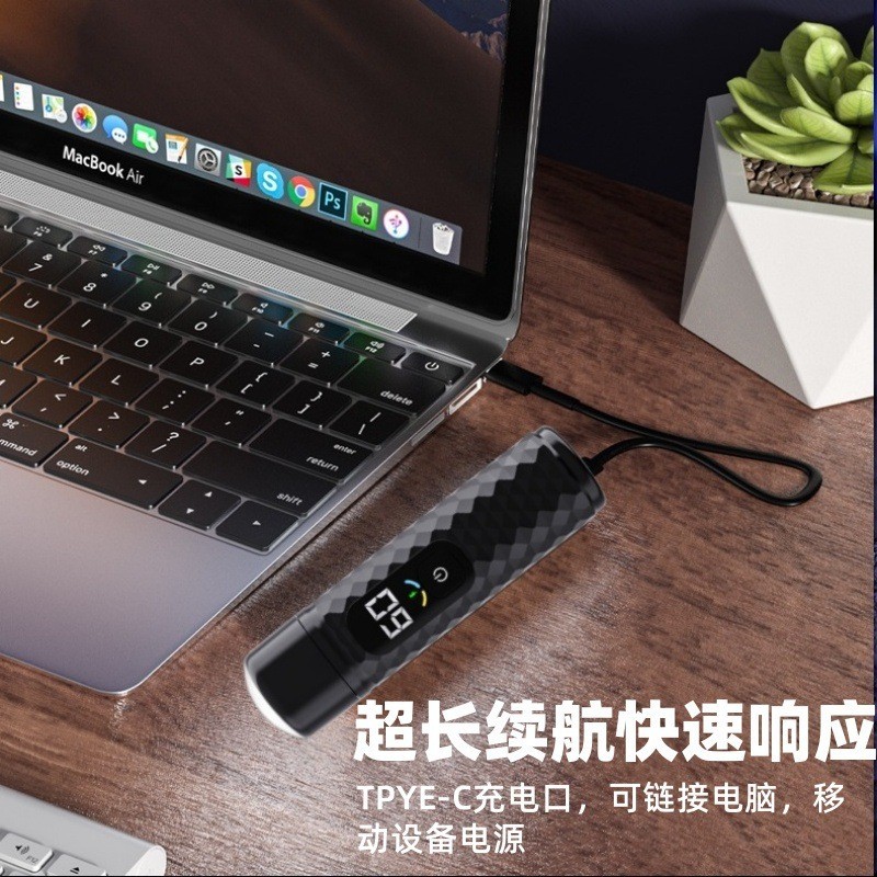 手电筒强光充电超亮远射户外家用防水学生照明迷你小便携图5