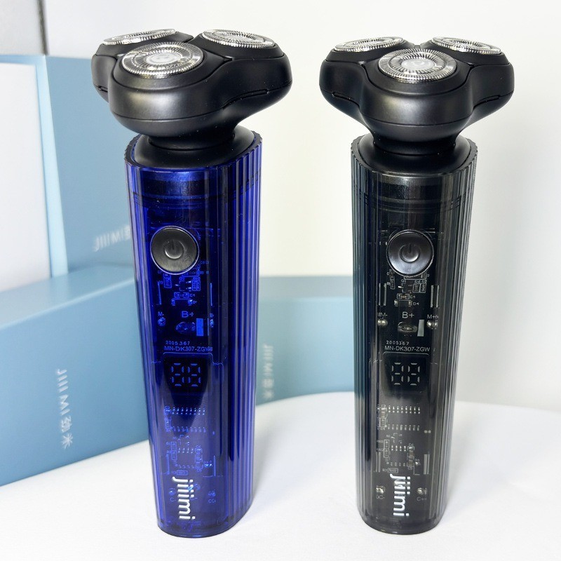 电动剃须刀磁吸浮动三刀头水洗剃胡须刀长续航307刮胡刀干湿剃图4