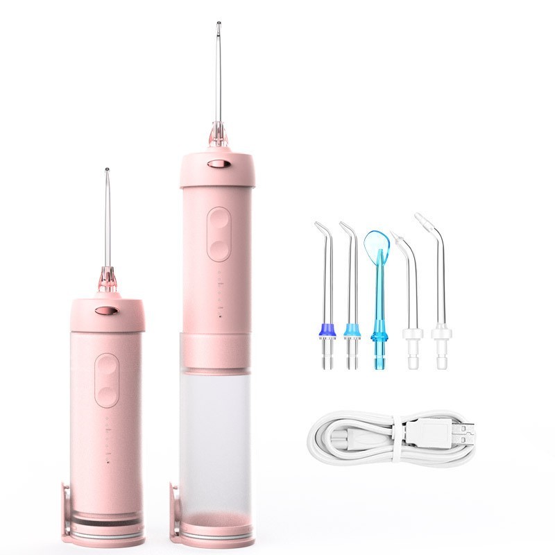 实力工厂新款伸缩电动冲牙器便携正畸水牙线口腔清洁牙结石洗牙器图3