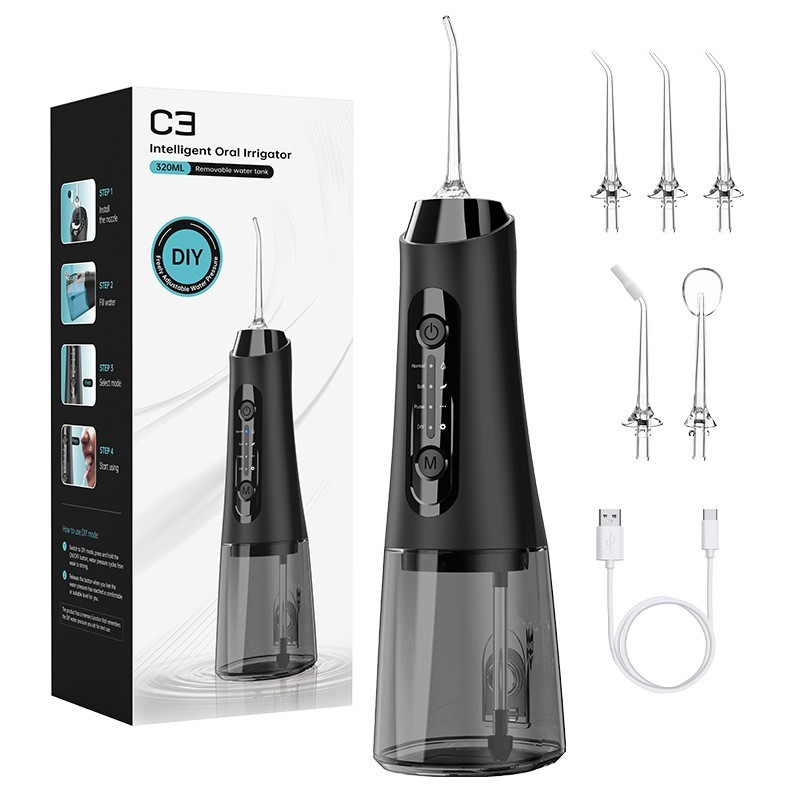 新款爆品DIY电动冲牙器大容量便携式冲牙器洗牙器口腔护理水牙线图5