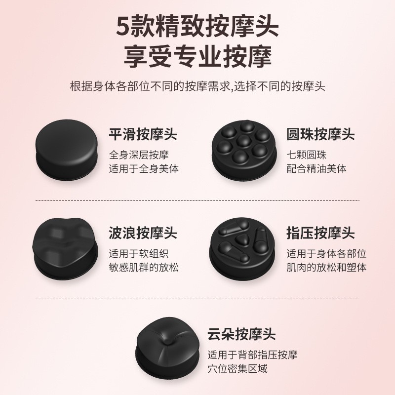 电动按摩器颈椎腰背腿部经络疏通手持按摩仪全身多功能推脂机家用图2