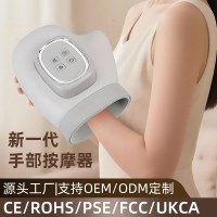 跨境手掌按摩器气囊热敷暖手掌手指关节电动气压手部按摩仪