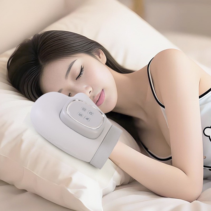 跨境手掌按摩器气囊热敷暖手掌手指关节电动气压手部按摩仪图4