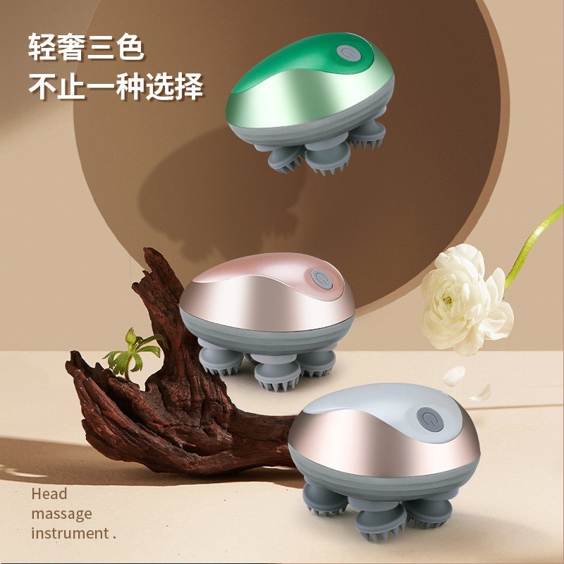 头皮按摩器迷你八爪鱼龙爪手充电多功能揉捏震动按摩仪头部按摩器图4