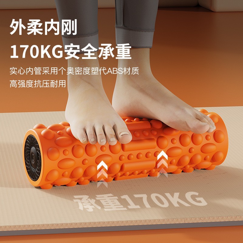 电动泡沫轴专业肌肉放松震动按摩器充电式滚轴运动健身拉伸瑜伽柱图3