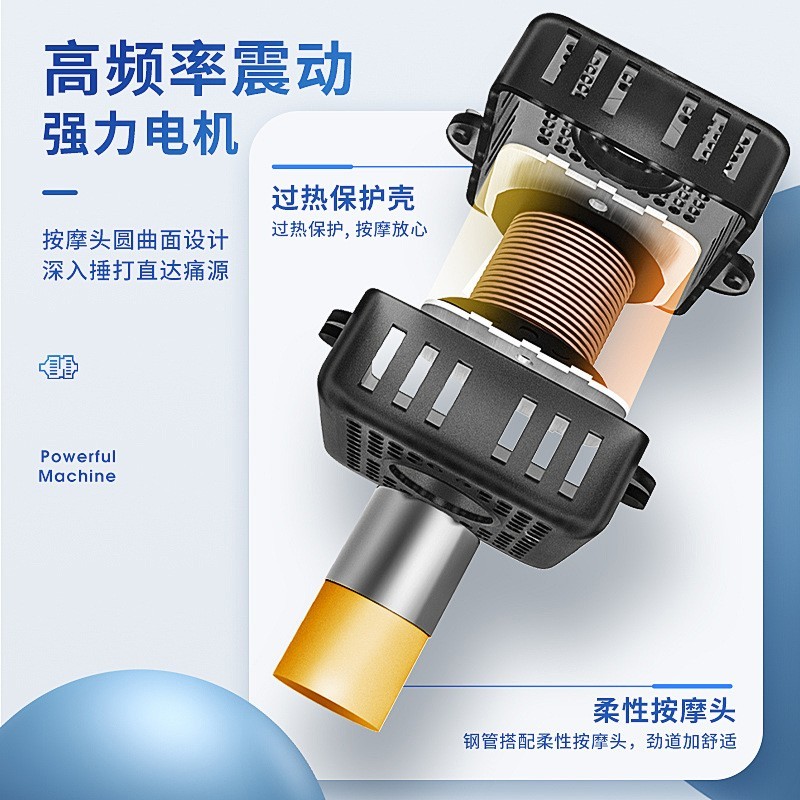 跨境揉捏锤打按摩披肩定制加热肩颈部按摩器电动按摩颈椎按摩仪图3