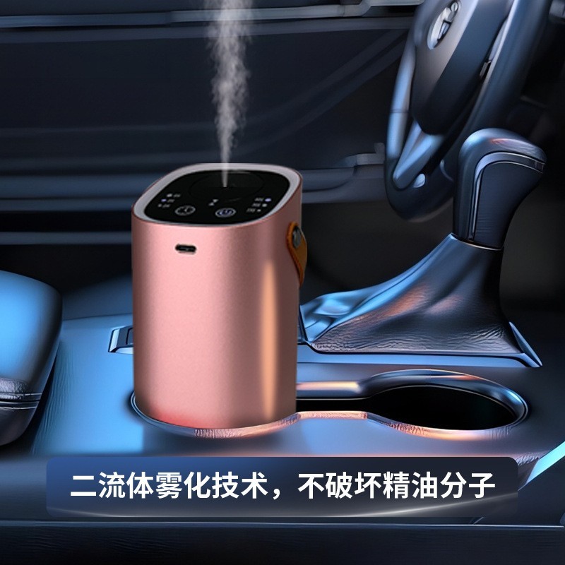 纯精油USB充电车载自动家用扩香仪无水大雾量喷香智能香薰机图2