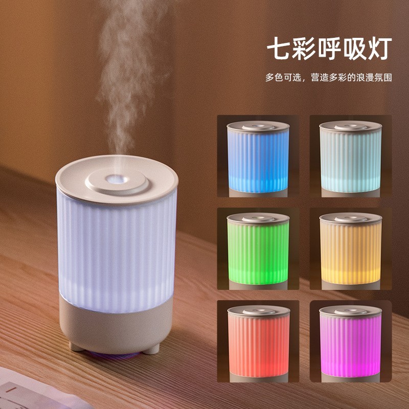 跨境七彩香薰机自动喷香家用室内持久雾化桌面小型加湿器精油图2