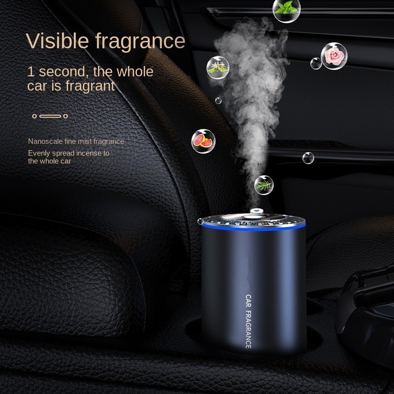 TK爆款汽车智能香薰机车用香水车载香薰绚彩自动喷香机雾化加湿器图4