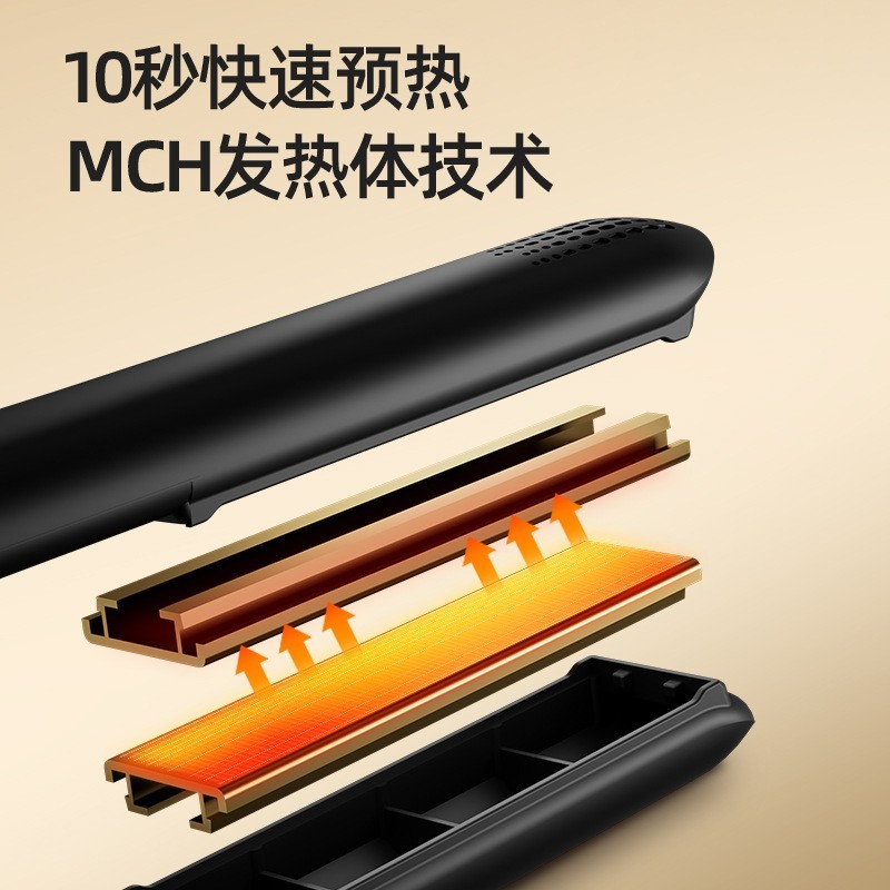 工厂直发夹板可调温不伤发直发棒干湿两用防烫小功率刘海神器夹板图2