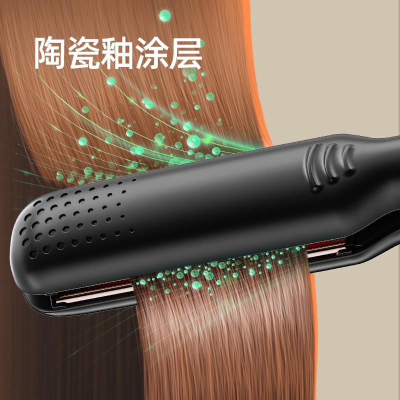 工厂定制陶瓷发热板直发器智能温控电夹板卷直两用学生造型美发器图3