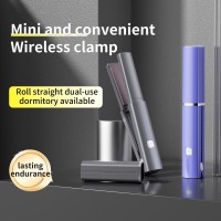 跨境无线直板夹直卷两用不伤发负离子直发器迷你便携家用夹板直发