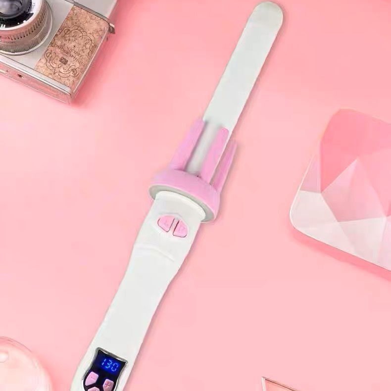 全自动卷发器懒人电动旋转不伤发蛋卷头烫发器水波纹大波浪卷发棒图2