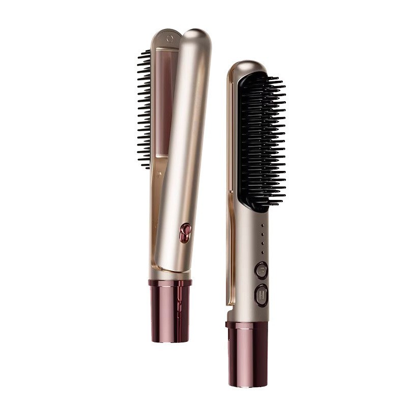跨境二合一卷直两用卷发棒直发夹板神器高颅顶小波浪速热造型图5