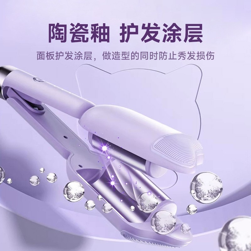 跨境36mm卷发棒韩式蛋卷大波浪全自动电动旋转卷发神器自然卷图3