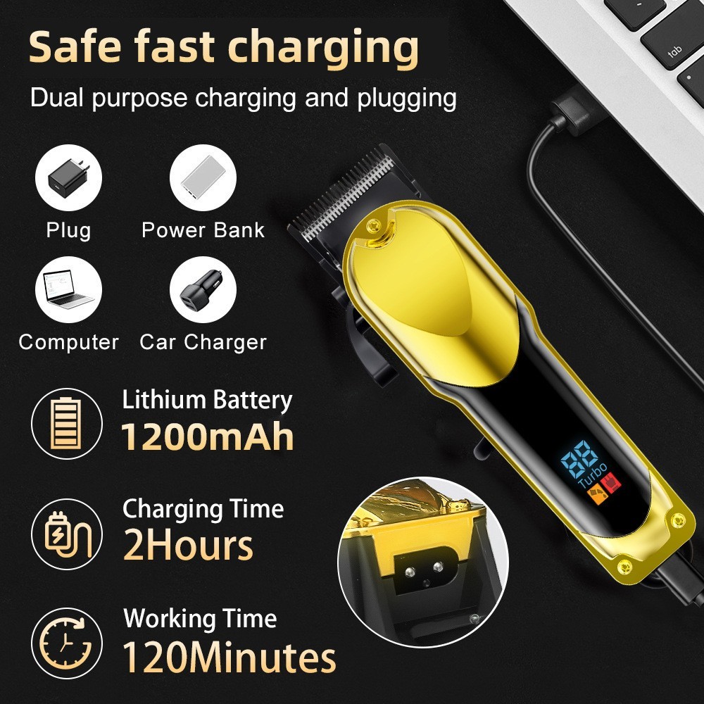 跨境新品理发器电推剪家用剪发神器自助剪男士油头电动推子剃头刀图3