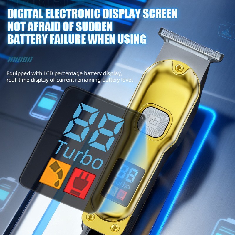 便携电推子充插两用液晶数显可悬挂电动理发推剪理发器图4