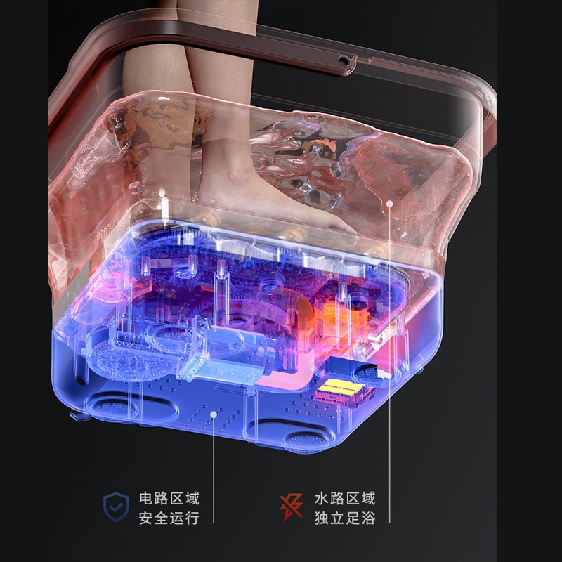 可折叠足浴盆洗脚桶全自动按摩足浴电器全自动加热恒温泡脚桶图4