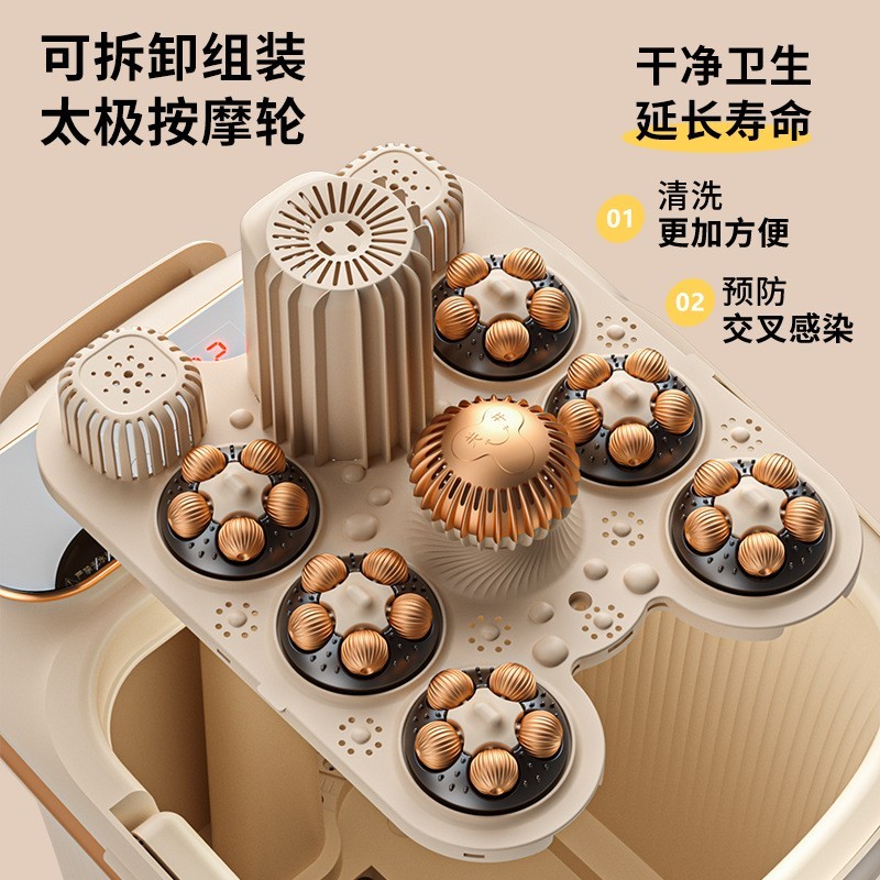 洗脚盆电动按摩足浴桶深桶加热恒温小腿泡脚桶足浴盆图4