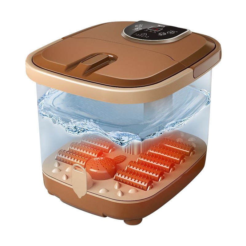 泡脚桶全自动加热恒温按摩养生洗脚桶家用智能电动蒸汽高深足浴盆图5