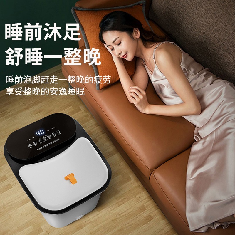 熏蒸足浴盆全自动电动加热恒温家用气泡洗脚盆足疗按摩器泡脚桶深图4